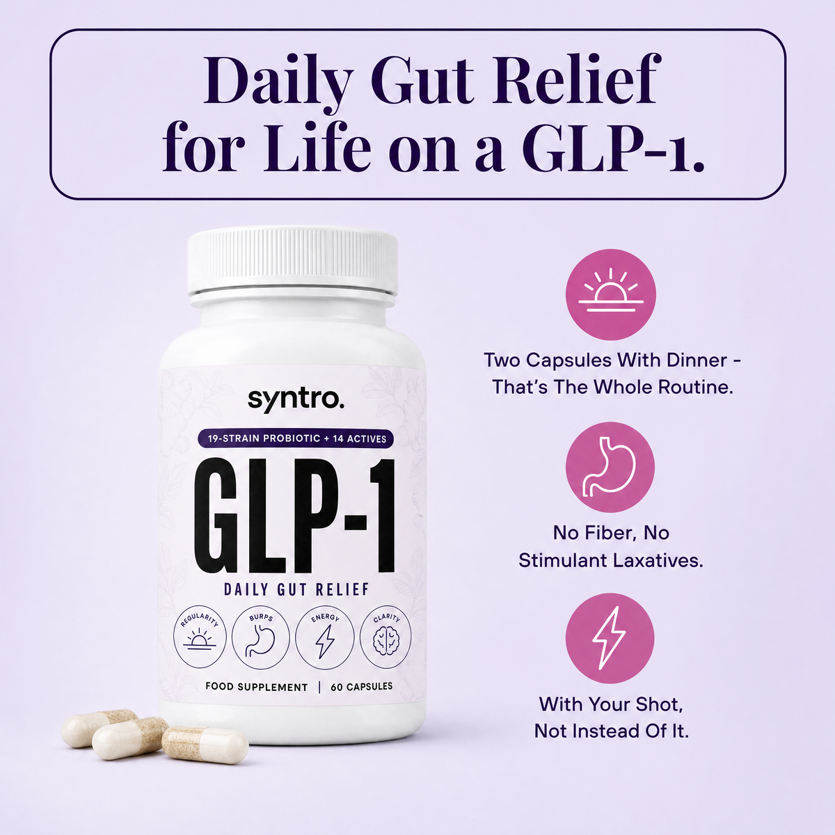 Daily Gut Relief for Life on a GLP-1
