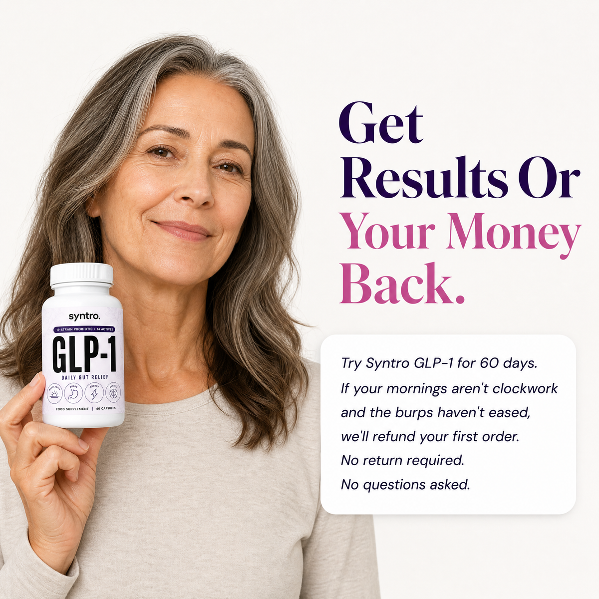 Get results or your money back - 60 day guarantee